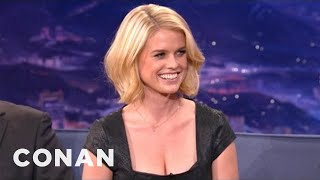 Alice Eve On Her Beautifully Mismatched Eyes | CONAN on TBS