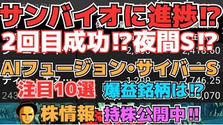 【株投資】『サンバイオ』新薬進捗で祭りになるか⁉,『AIフュージョン』暗号資産銘柄期待続く⁉,『サイバーステップ』暗号資産銘柄入り⁉【掲示板トレーダー】