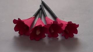 DIY PAPER FLOWERS | How to make simple and easy paper crafts