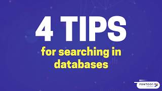 4 Tips for searching in databases