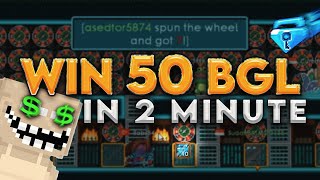 HOSTİNG REME İN #TEAMJU WİN 50 BGL ! ( IN 2 MINUTE ) - Growtopia Casino