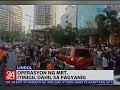 24 Oras: Operasyon ng MRT, itinigil dahil sa pagyanig