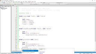 C Programming: Swap 2 Array Values One by One