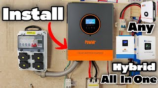 How To Install All In One Hybrid Solar Inverter Easy Simple