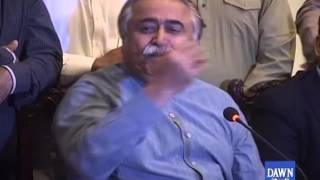 Mola Bux Chandio talks with media