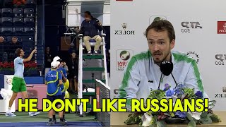 Daniil Medvedev Attacks The Umpire - You Hate Russians | Medvedev vs Griekspoor - Dubai Tennis