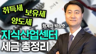 2023년 지식산업센터 취득세, 보유세, 양도세 세금 총정리! 그외 세무꿀팁과 관리비 절감하는 방법까지