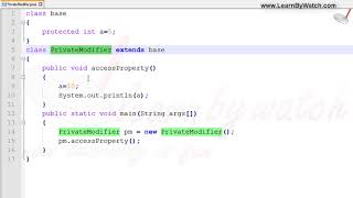 What is Protected Access Modifier in JAVA | Learn JAVA with Practical Examples | Vineet Agrawal