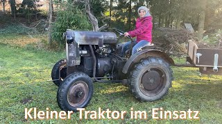 working with my 11er Deutz F1M414 Bauernschlepper