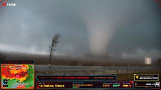 🔴LIVE: Strong Tornadoes Possible in Northern IL | MODERATE RISK