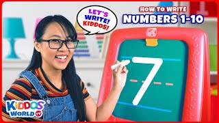 How To Write Numbers Learning To Spell And Read Numbers Counting