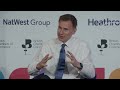 in conversation with the rt hon jeremy hunt mp chancellor of the exchequer