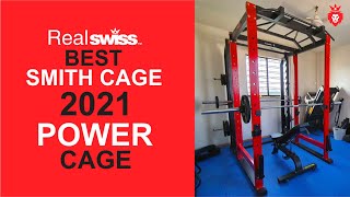 SMITH MACHINE WITH CAGE - POWER CAGE RACK - Best power rack 2021- Power Cage India - Home Gym Setup