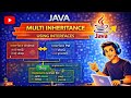 Multi Inheritance in Java using Interfaces | Multiple Inheritance Example in Java | OOPs Concepts
