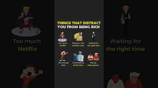 That thing Distract you from being Rich #financialfreedom #mindset #goals #wealthy #shortsvideo