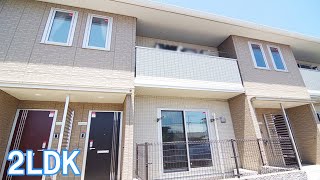 オシャレな部屋 間取り 賃貸アパート ２LDK岡山市南区洲崎