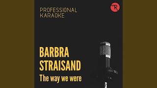 The Way We Were (Backing Track Version)