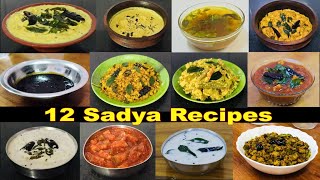 12 സദ്യ വിഭവങ്ങൾ || 12 Onam/Vishu Sadya Recipes in Malayalam | Nishi's Kitchen Vlogs