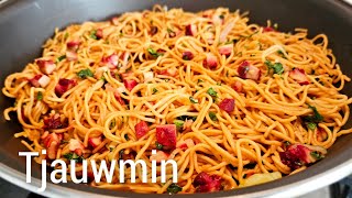 Surinaamse Tjauwmin maken recept|chowmein how to make chowmin recipe|