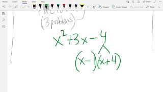 How to factor x^2+3x-4, x^2-3x-4, and x^2+3x-10