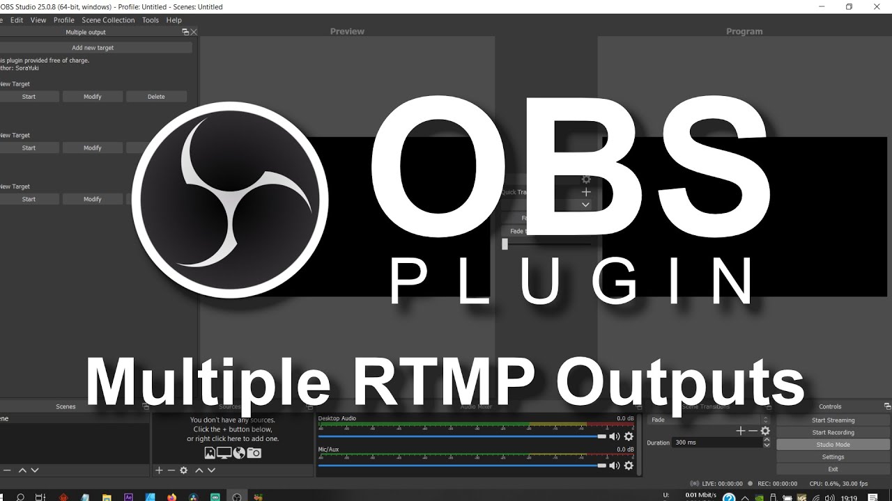 Obs Multiple Rtmp Outputs Plugin 5 Minute Video Youtube Obs Multiple Rtmp Outputs Plugin 5 Minute Video Youtube
