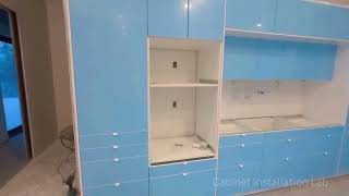White IKEA kitchen with island assembly and installation: a start-to-finish time-lapse.