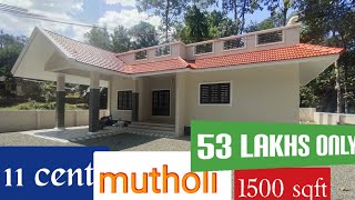 Palai - near Mutholi - Brand new home for sale ≥ 53 lakhs only