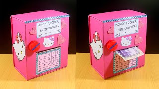 How to Make ATM Piggy Bank at Home | DIY Personal Money Saving Bank - Cardboard Craft Idea