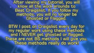 Craigslist Posting Secrets to stop Ghosting and Flagging