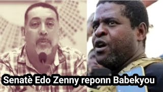 Men repons senatè Edo Zenny fè Jimmy Cherizier Babekyou aprè l te fin voye mesaj bay Edo a