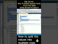 Delete multiple rows specific records from the table stored procedure