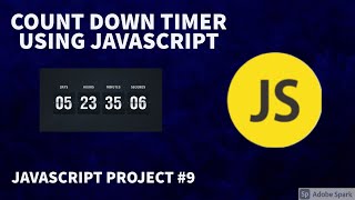 Countdown timer using JavaScript | JavaScript Project #9