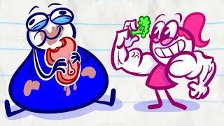 PENCILMISS GOES VEGAN?! | Animated Cartoons Characters | Animated Short Films | Pencilmation