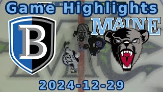 Maine vs Bentley 2024-12-29 Game Highlights