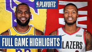 LAKERS at TRAIL BLAZERS | FULL GAME HIGHLIGHTS | August 22, 2020