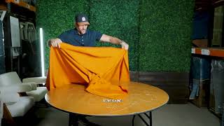 How to Place a Table Linen or Tablecloth on a Folding Table