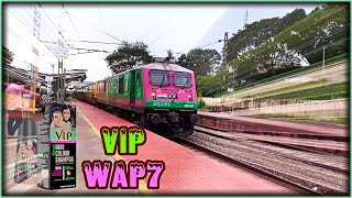 VIP Shampoo WAP7 massive acceleration Nagercoil - Kottayam Express