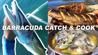 Barracuda Catch and Cook | Grilled and Tinola Barracuda Fish