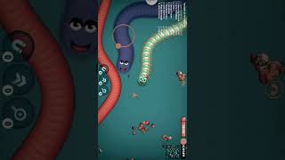 🐍 Worms Zone magic worm kill biggest slither snake kill nonstop epic moments #shorts #wormszone