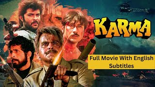 Karma Full HD Movie (Hindi movie with English Subtitles) Jackie Shroff | Sridevi | Indian Movies