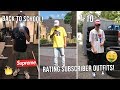 RATING MY SUBSCRIBERS HYPEBEAST FIRST DAY OF SCHOOL OUTFITS PART 2! (Supreme, Yeezy, Bape)