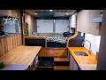 Box Van turned into a condo on wheels on a low budget! | Van Life Tour