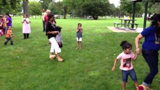 Hasini playing with friends at Hessel Park