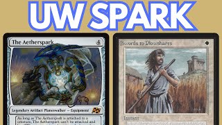 GRINDY AS HECK! Legacy UW Stoneblade Control feat. The Aetherspark. MTG MTGO League