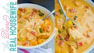 Cheesy Chicken Fajita Soup | The Diary of a Real Housewife