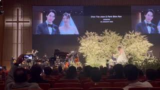 #박신혜 #최태준 Lee Juck Surprise guest sing a song at Park Shin Hye and Choi Tae Joon Wedding 22.01.22