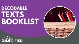 Decodable Texts Booklist
