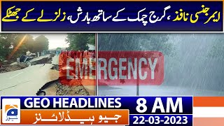 Geo Headlines Today 8 AM | 6.8 magnitude earthquake rattles many cities of Pakistan | 22 March 2023