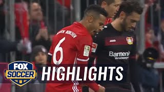 Thiago Alcantara nets close-range header vs. Leverkusen | 2016–17 Bundesliga Highlights