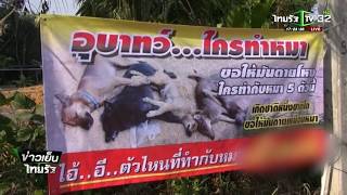 ขึ้นป้ายประจานคนวางยาสุนัข 5 ตัว | 14-06-61 | ข่าวเย็นไทยรัฐ